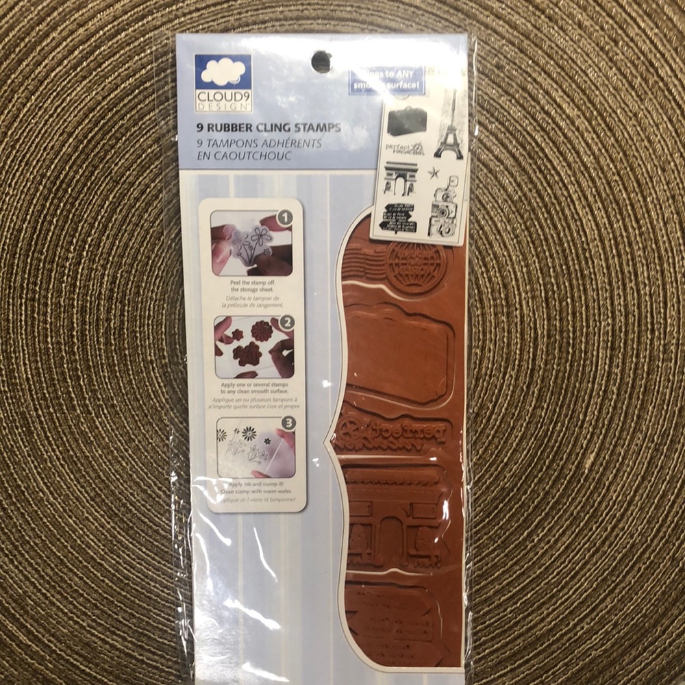 Cloud9 Travel Rubber Cling Stamps